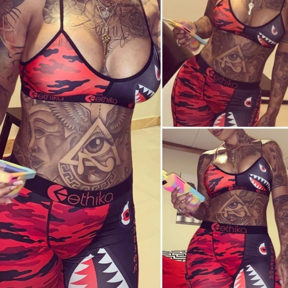 NEW ETHIKA/BAPE SET WOMENS SIZE M